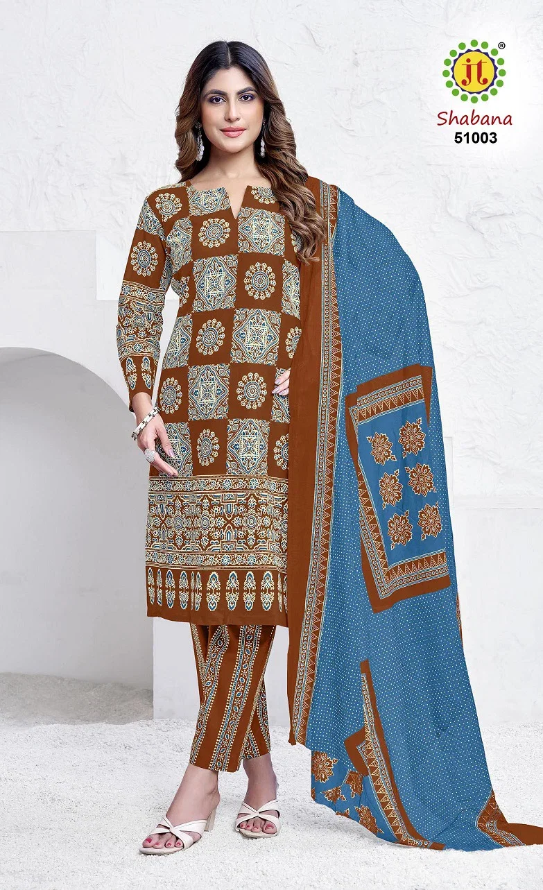 Jt Shabana Vol 51 Cotton Printed Dress Material Collection