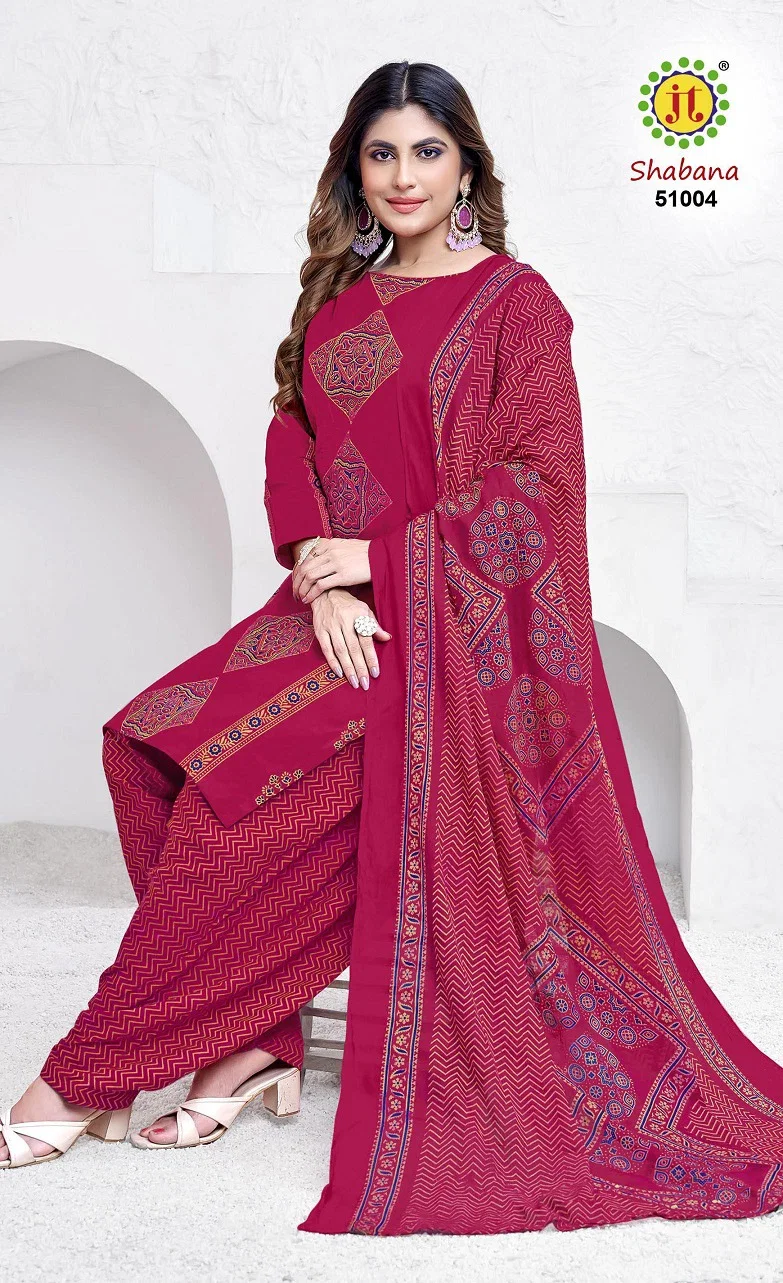 Jt Shabana Vol 51 Cotton Printed Dress Material Collection