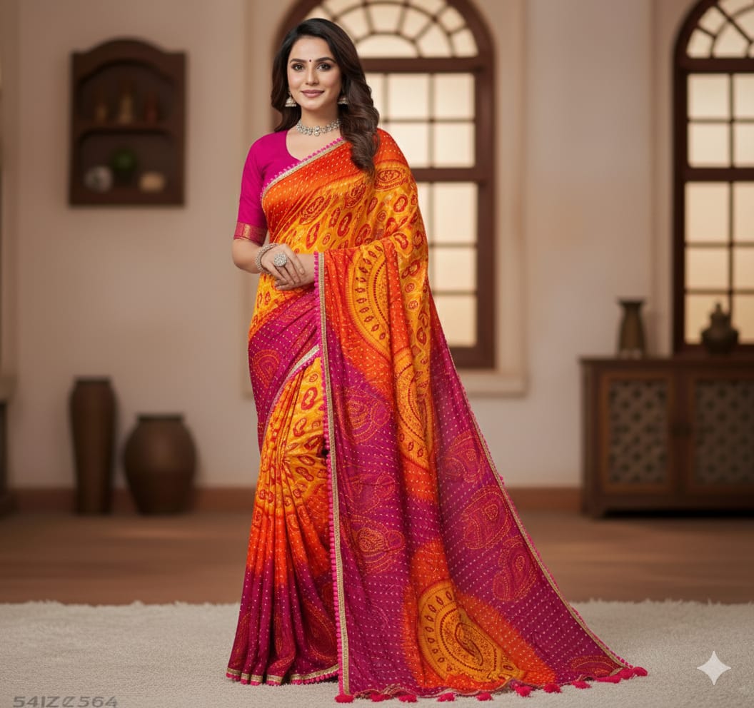 Lekha Rivera RT1156 Pure Dola Silk Embroidery Lace Work Saree