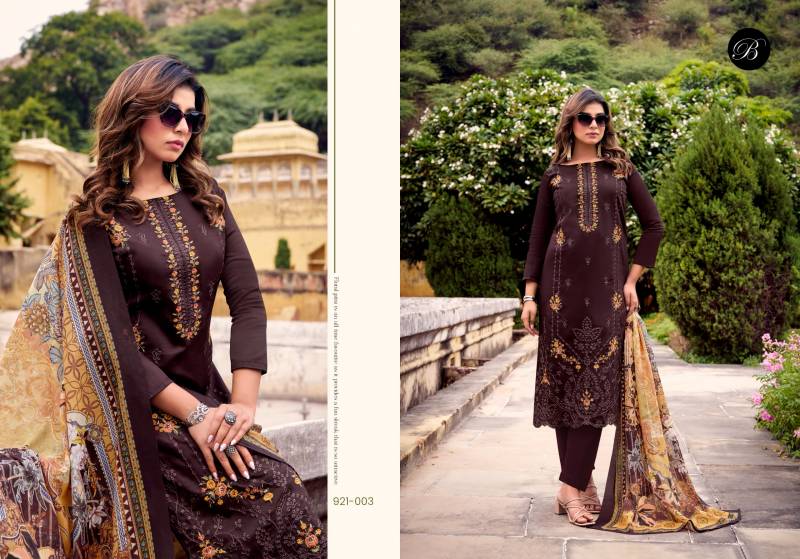 Belliza Zarqash Vol 12 Cotton Embroidered Designer Dress Material Collection