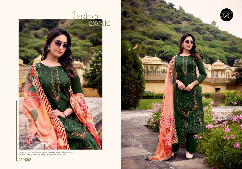 Belliza Zarqash Vol 12 Cotton Embroidered Designer Dress Material Collection