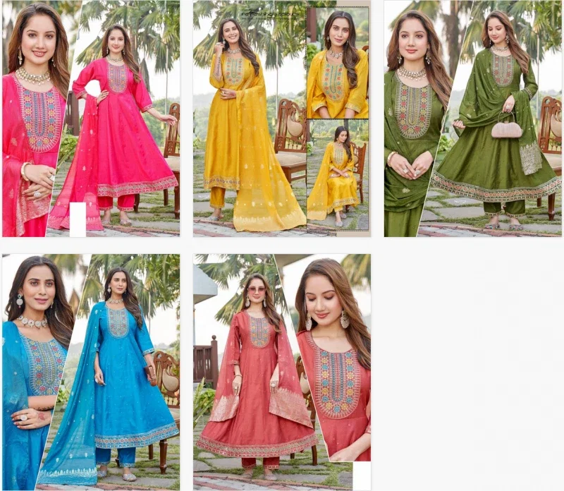 Naisha K 456 Vetican Beautiful Designer Kurti With Bottom Dupatta