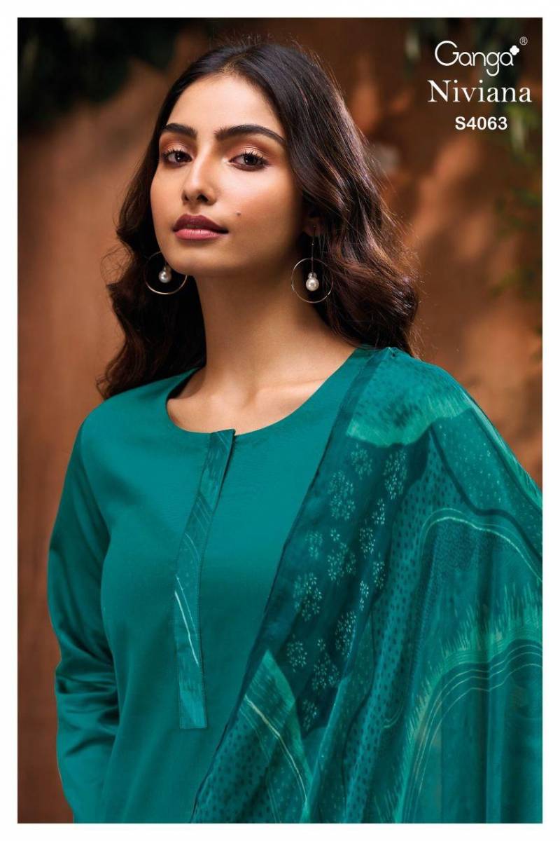 Ganga Niviana 4063 Cotton Silk Printed Designer Salwar Kameez