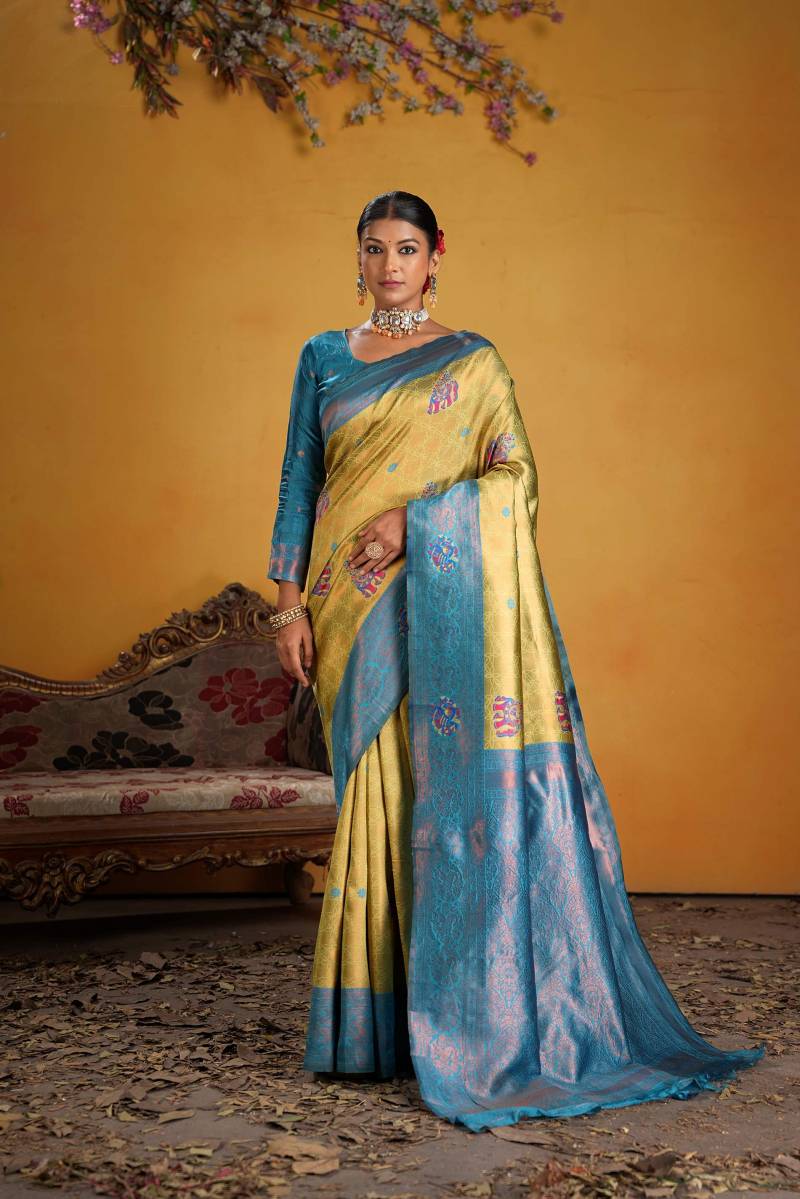 Psw Nikita Vol 7 Soft Silk Kanchipuram Art Fancy Saree Collection