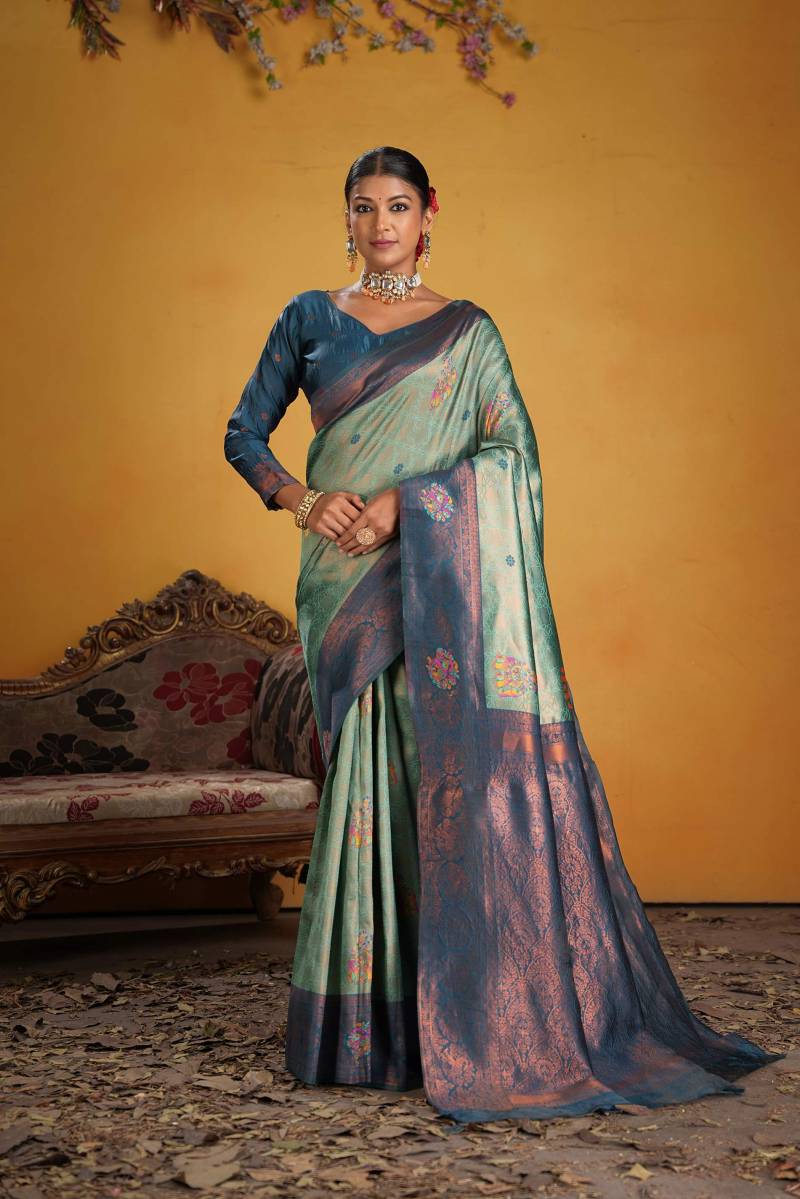 Psw Nikita Vol 7 Soft Silk Kanchipuram Art Fancy Saree Collection