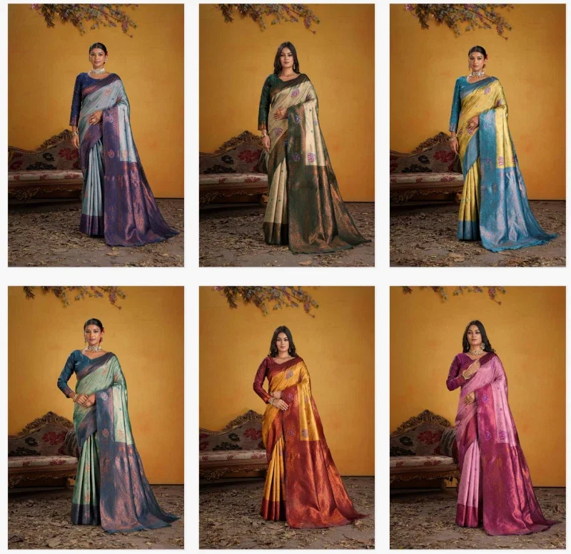 Psw Nikita Vol 7 Soft Silk Kanchipuram Art Fancy Saree Collection