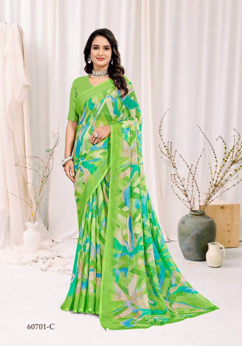 Ruchi Star Chiffon 222 Chiffon Printed Casual Wear Saree Collection