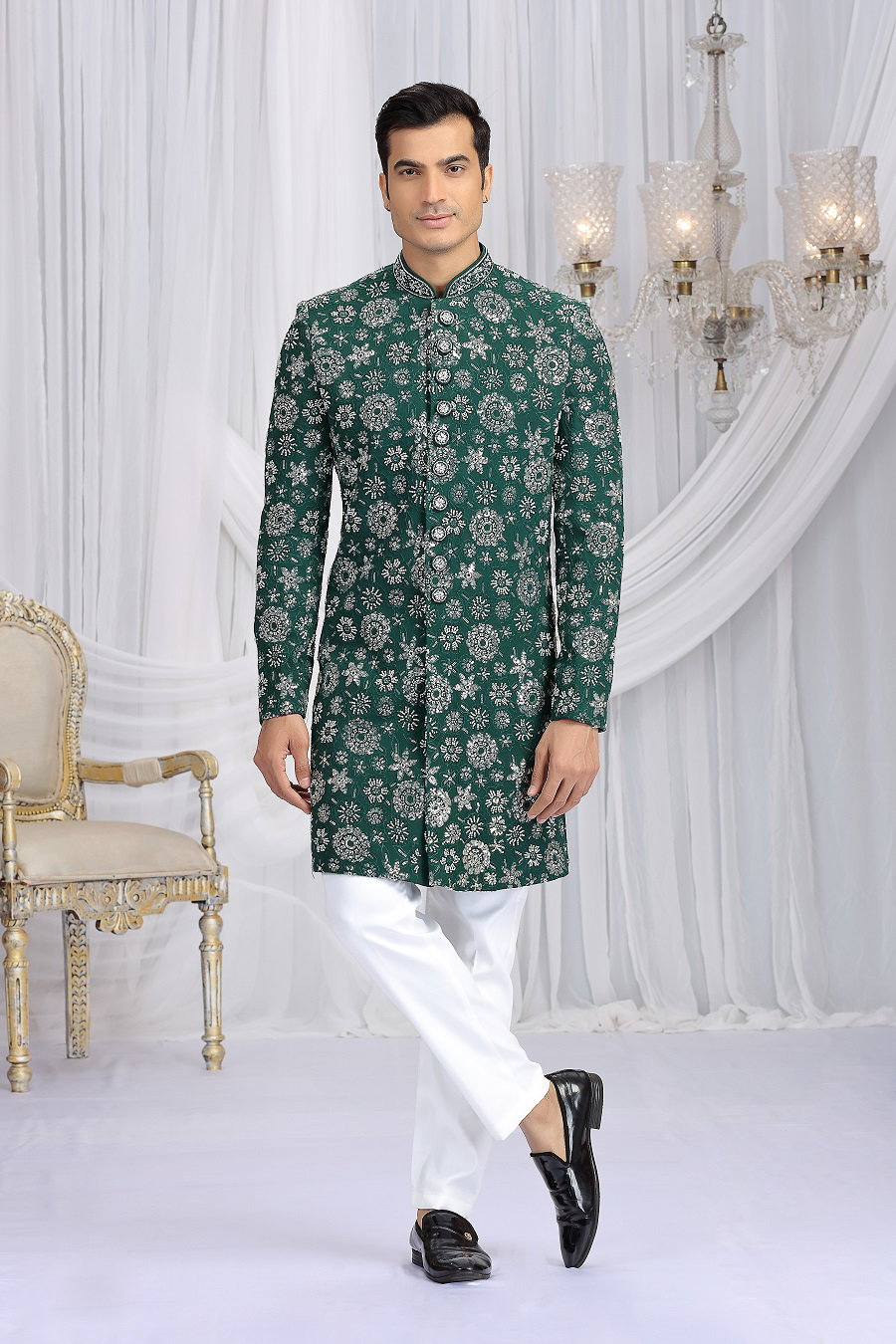 Sumi 4101 To 4107 Series Art Silk Heavy Wedding Wear Mens Sherwani