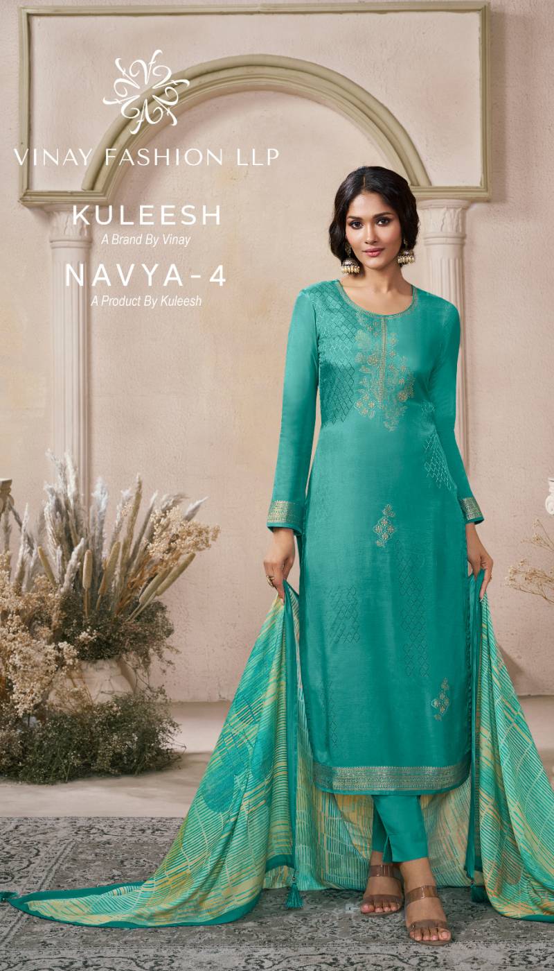 Vinay Kuleesh Navya Vol 4 Viscose Maslin Designer Salwar Kameez