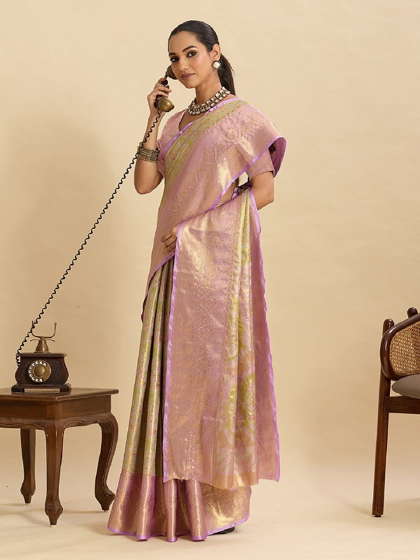 Maahi 206 Wedding Wear Heavy Jari Weaving Worked Kanjivaram Silk Saree with Un Stitched Blouse