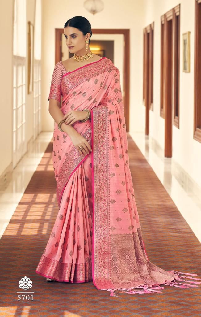Lekha MN Festive Collection Soft Silk Gold Zari Weaving Saree