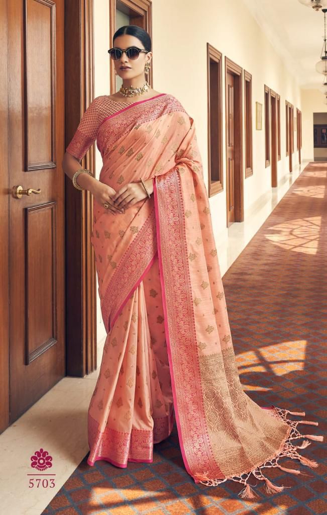 Lekha MN Festive Collection Soft Silk Gold Zari Weaving Saree