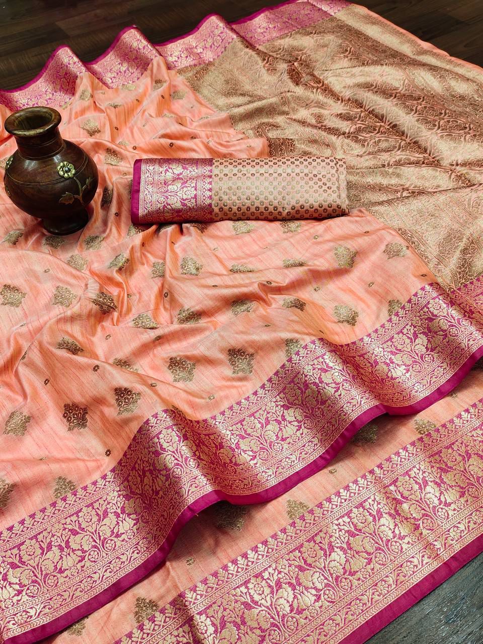 Lekha MN Festive Collection Soft Silk Gold Zari Weaving Saree