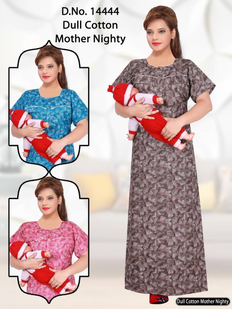 Seven cross 14442 TO 14276 Cotton Printed Mother Nighty Suit Collection