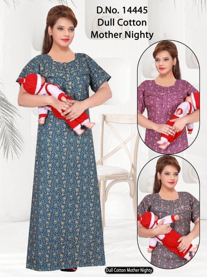Seven cross 14442 TO 14276 Cotton Printed Mother Nighty Suit Collection