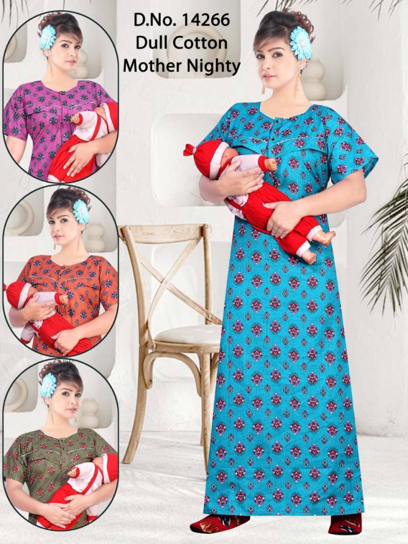 Seven cross 14442 TO 14276 Cotton Printed Mother Nighty Suit Collection