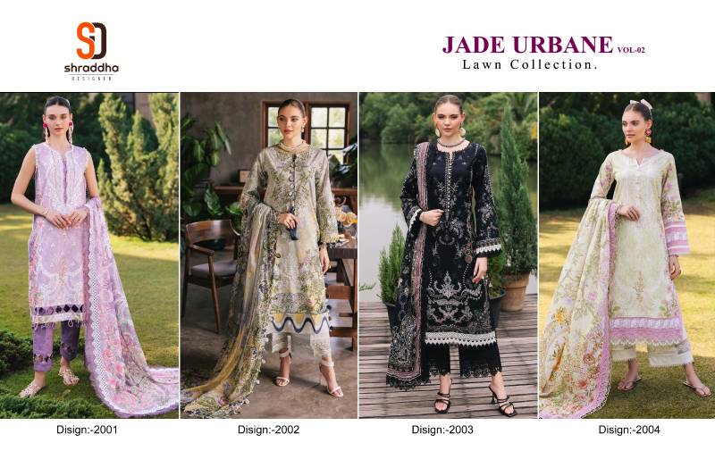 Shraddha Jade Urbane Vol 2 Cotton Dupatta Lawn Cotton Pakistani Suits