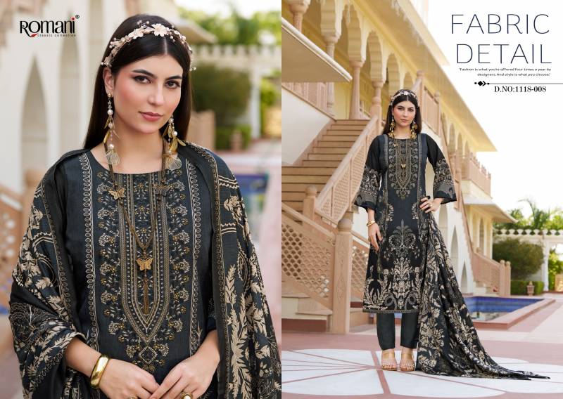 Romani Aarzu Vol 23 Cotton Printed Embroidery Dress Material