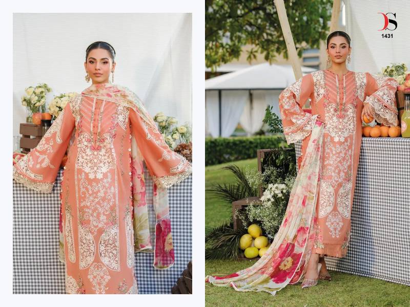Deepsy Elaf 4 Cotton With Embroidery Work Pakistani Salwar Kameez
