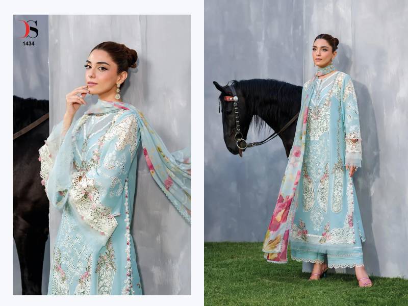 Deepsy Elaf 4 Cotton With Embroidery Work Pakistani Salwar Kameez