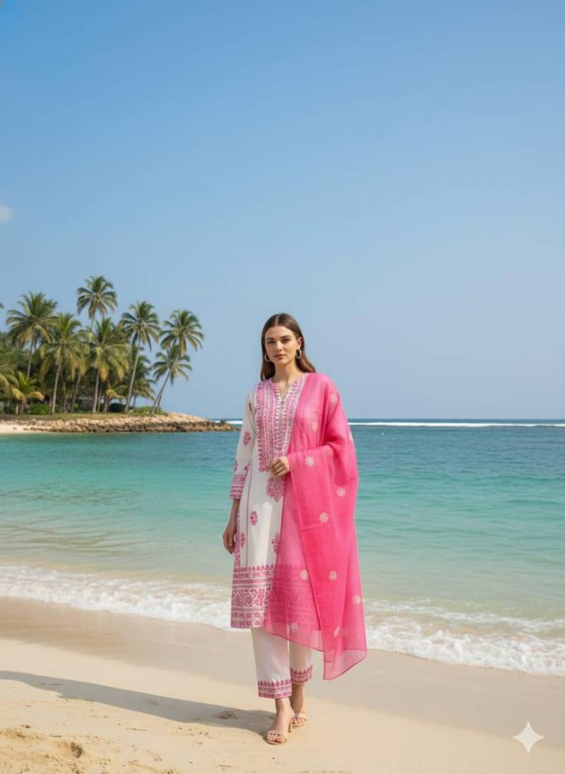 Mehboob Tex 1775 And 1780 Rayon Embroidery Pakistani Salwar Kameez