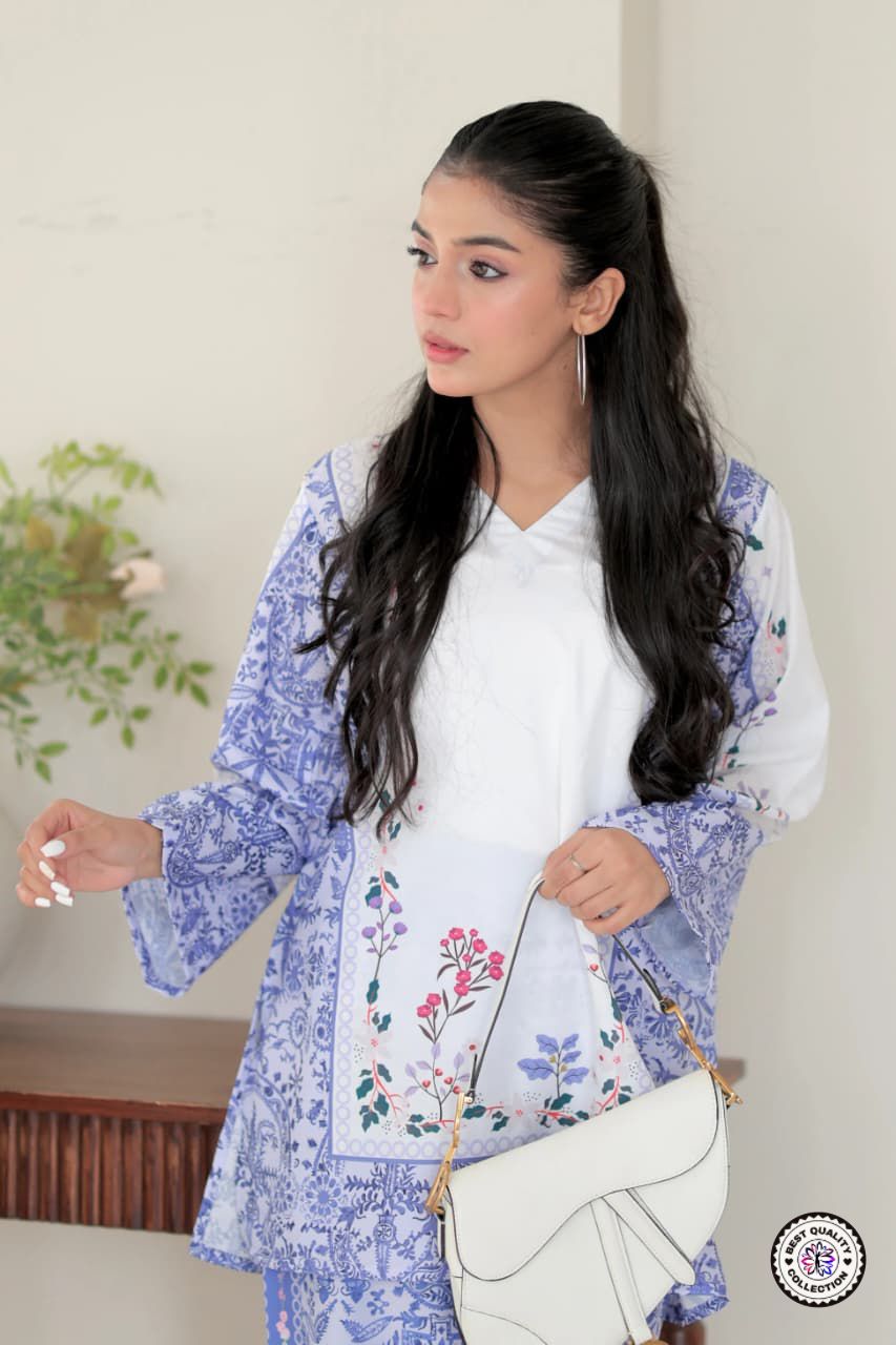 Lekha KL 504 Rayon Slub Printed Co ord Set