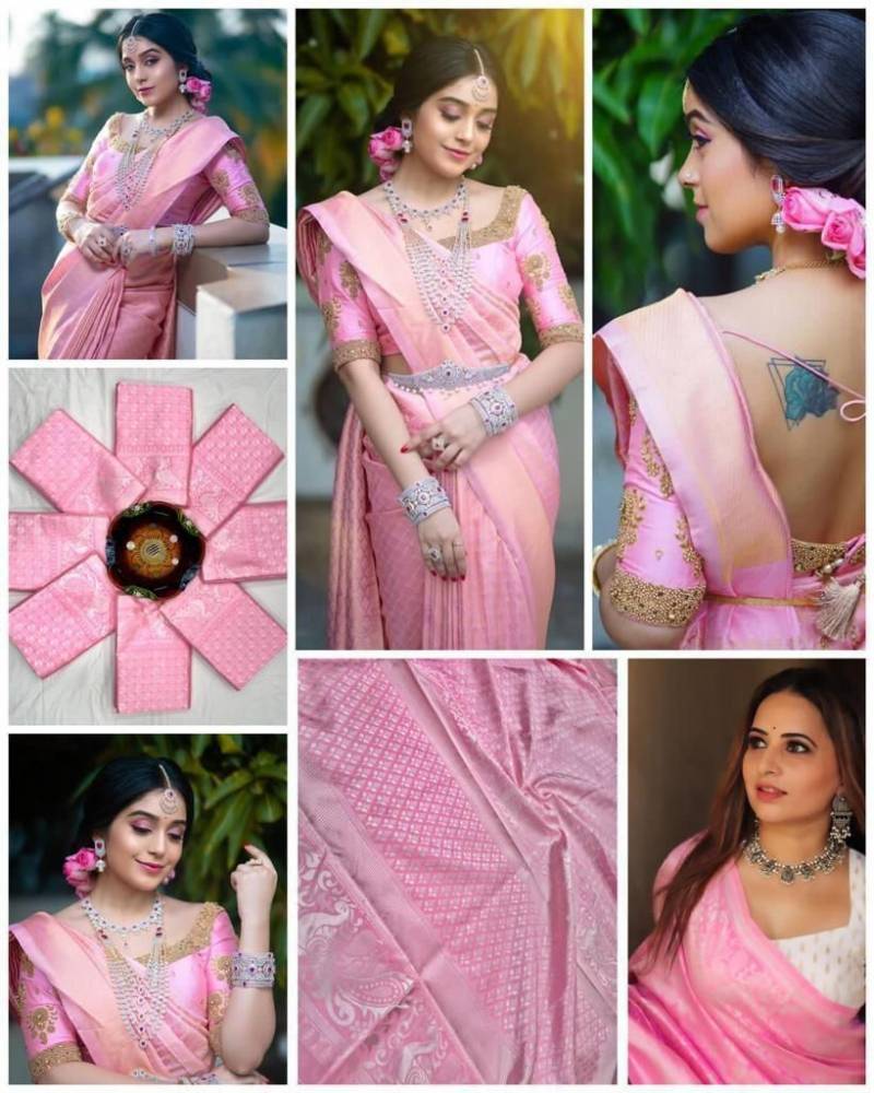 Soft Silk 3016 Lichi Soft Silk Rich Pallu Wedding Wear Saree
