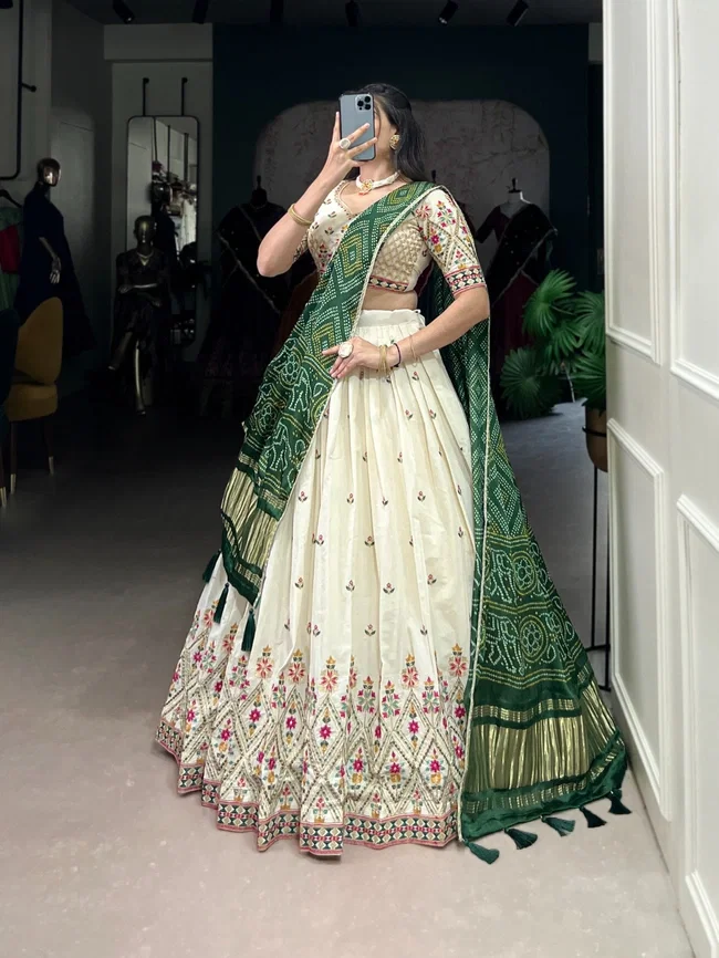 Lekha Yf 1437 Vol 2 Khadi Cotton Embroidery Worked Designer Lehenga Choli Collection