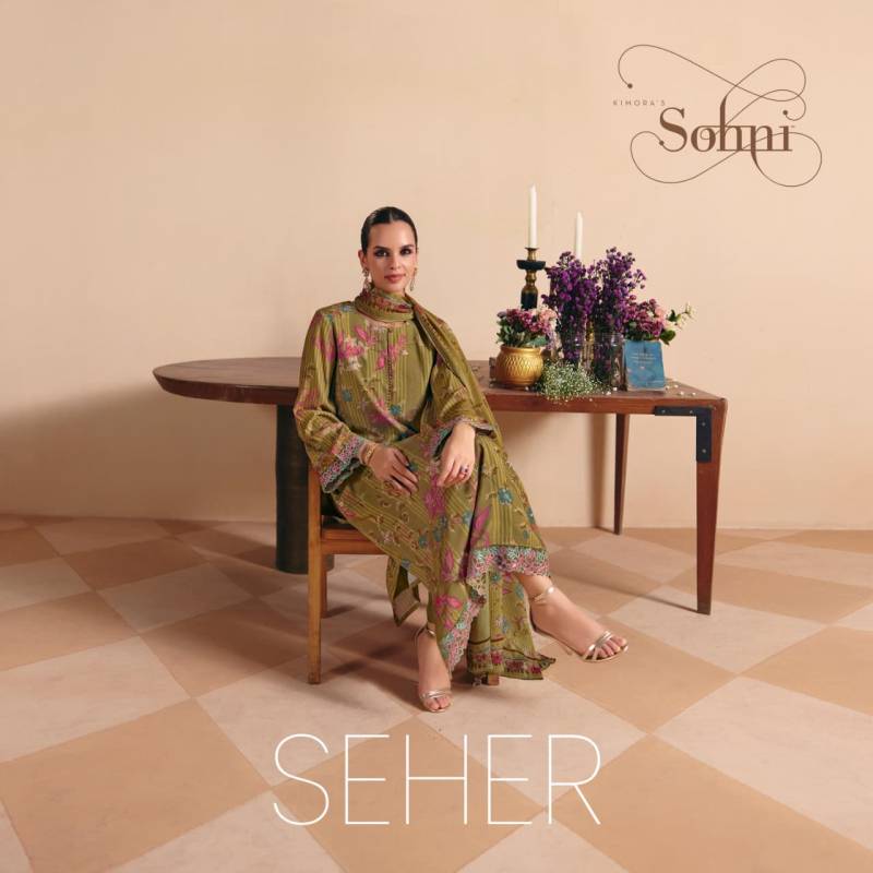 Kimora Sohni Seher Muslin Digital Print Designer Salwar Kameez