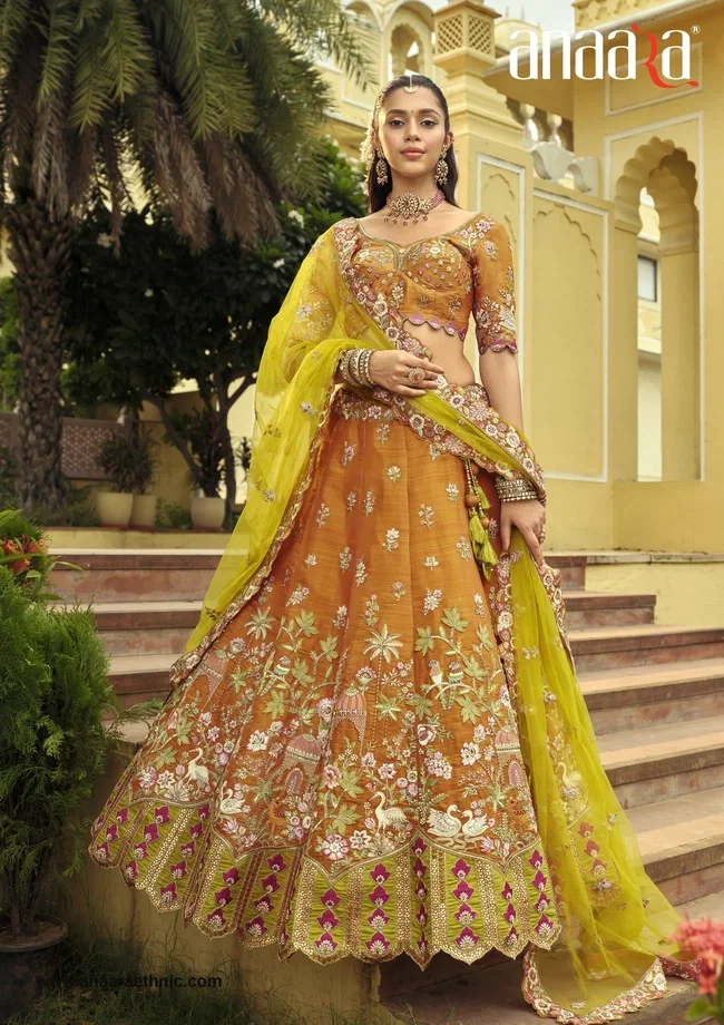 Tathastu Anaara Readymade Silk Lehenga With Embroidery Work