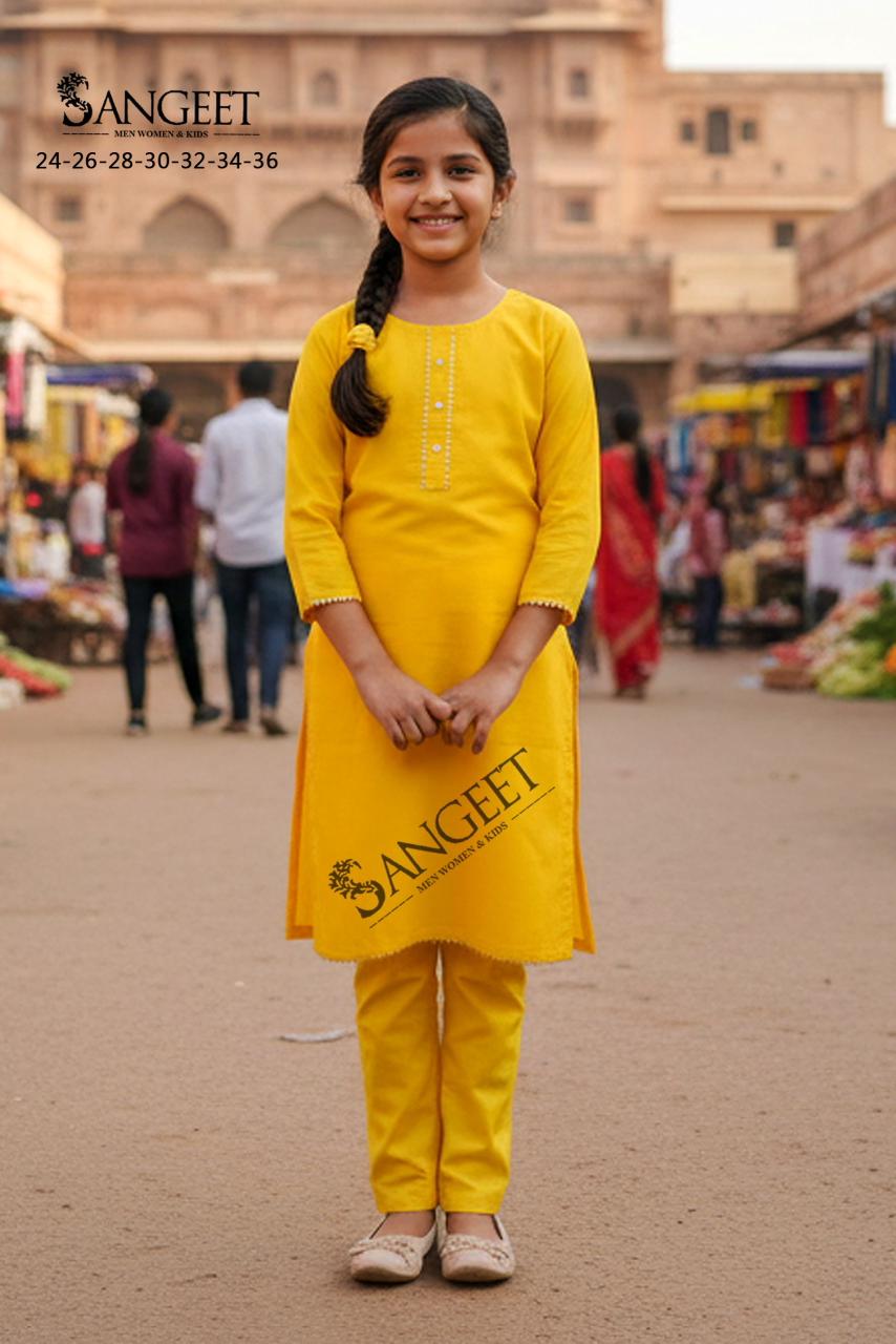 Sangeet Batu Caves Cotton Slub Festival Wear Kids Wear