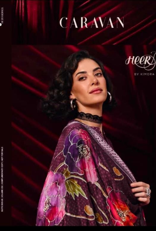 Kimora Heer Caravan Muslin Digital Print Embroidery Salwar Kameez