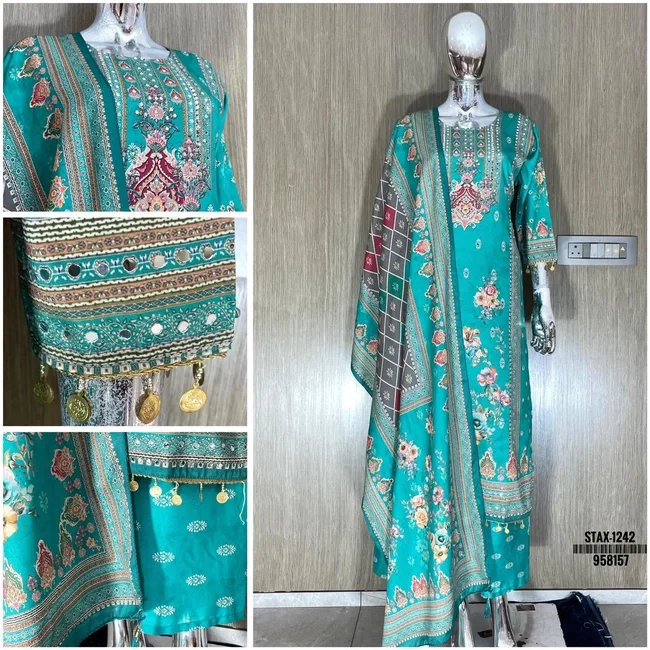 Swt Stax vol 1 Silk crape Pakistani Readymade Dress With Dupatta