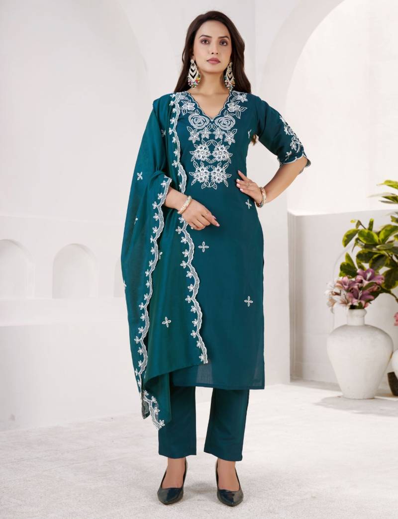 9Star Fashion Namo Hit Vol 1 Roman Silk Designer Kurti With Bottom Dupatta