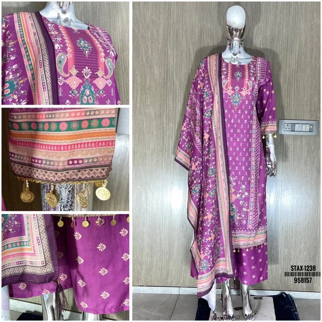 Swt Stax vol 5 Silk crape Pakistani Readymade Dress With Dupatta