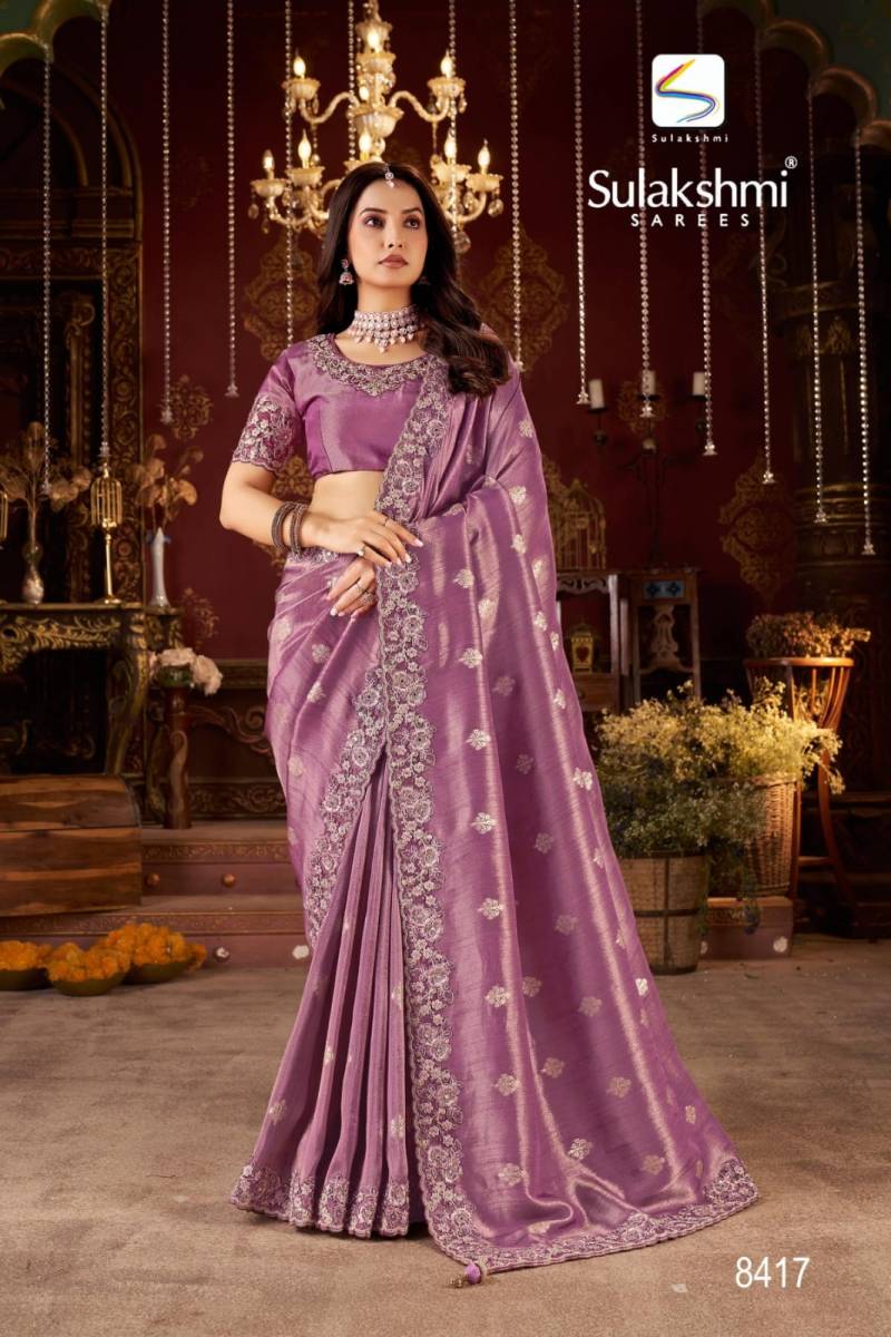 Sulakshmi Bridal Vol 1 Viscose Jacquard Silk Designer Work Saree Collection