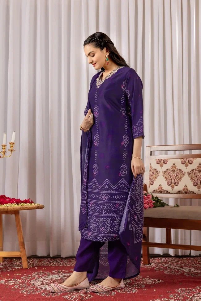 Dt Muslin Silk Festive Wear Kurti Bottom With Dupatta Collection