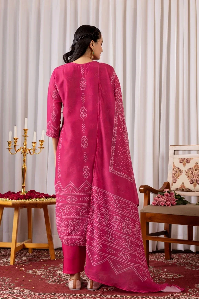 Dt Muslin Silk Festive Wear Kurti Bottom With Dupatta Collection