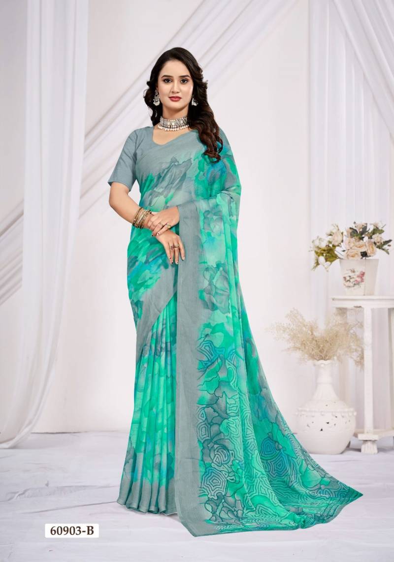 Ruchi Star Chiffon 223 Chiffon Printed Casual Wear Saree Collection