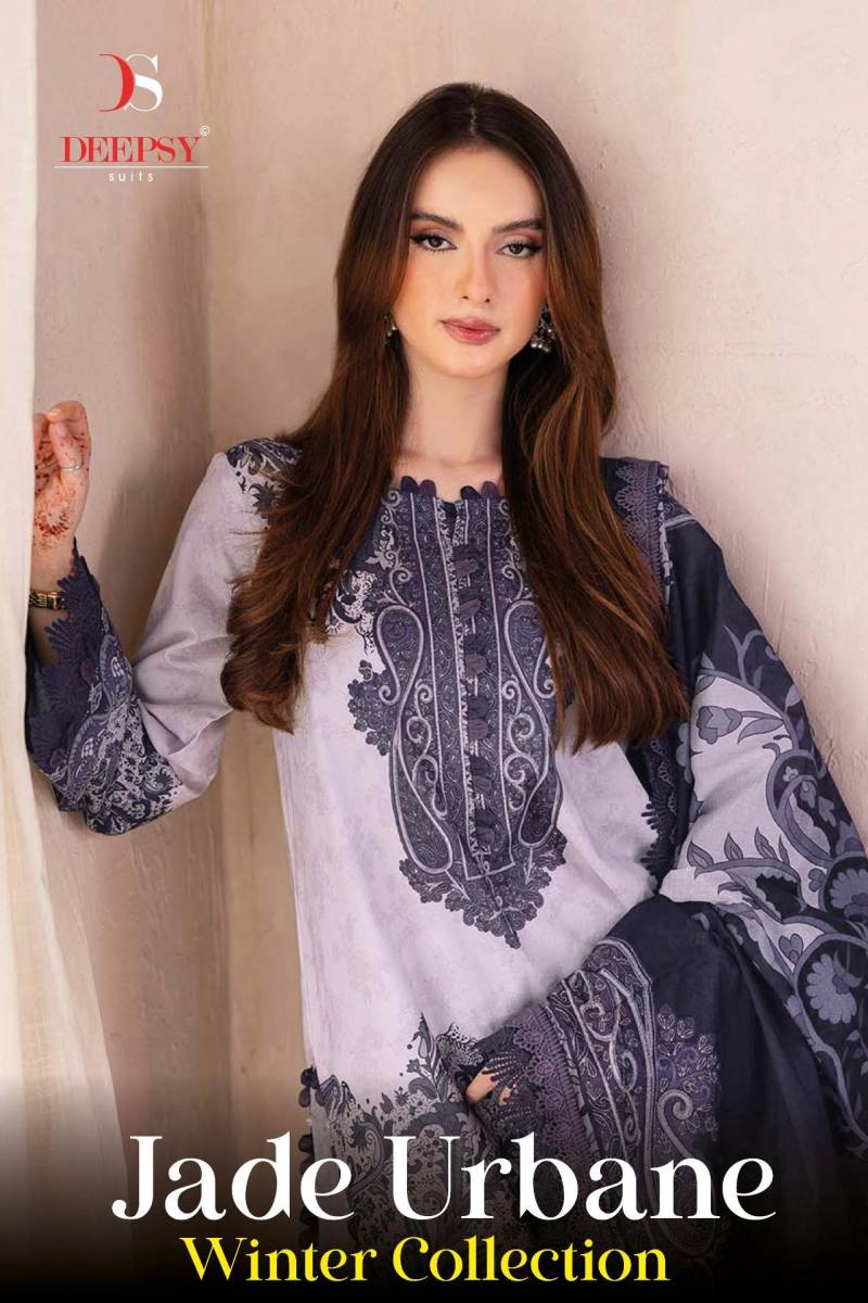 Deepsy Jade Urbane Winter Collection Pashmina Embroidery Salwar Kameez
