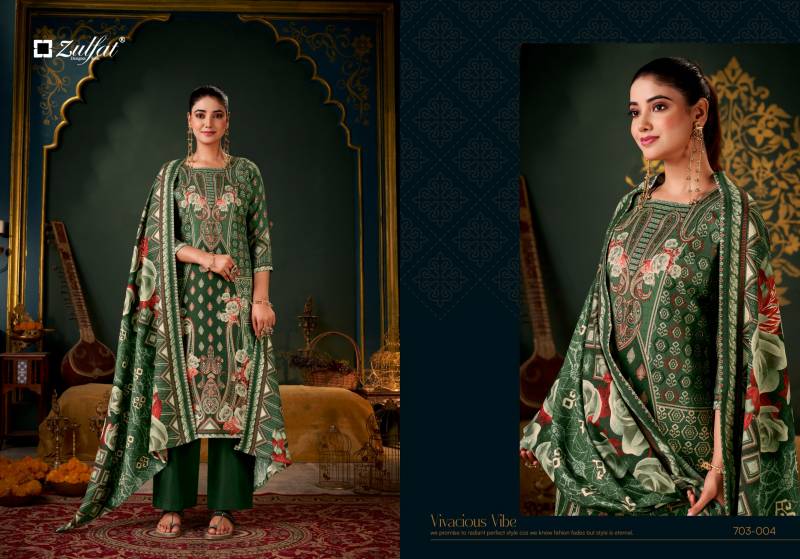 Zulfat Sameera Woollen Pashmina Designer Dress Material Collection