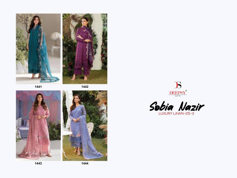 Deepsy Sobia Nazir Lawn 25 Vol 3 Cotton Embroidery Pakistani Salwar Kameez