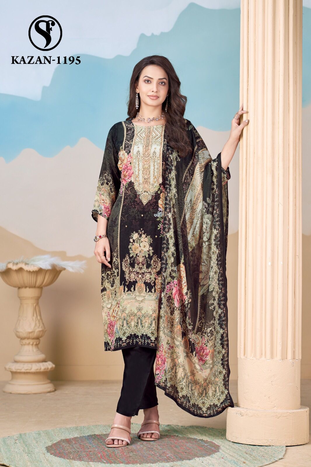 Swt Kazan Vol 5 Pure Viscose Crape Pakistani Print Readymade Suit