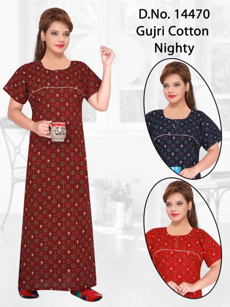 Seven Cross 14461 To 71 Gujari Cotton Printed Night Suit Collection
