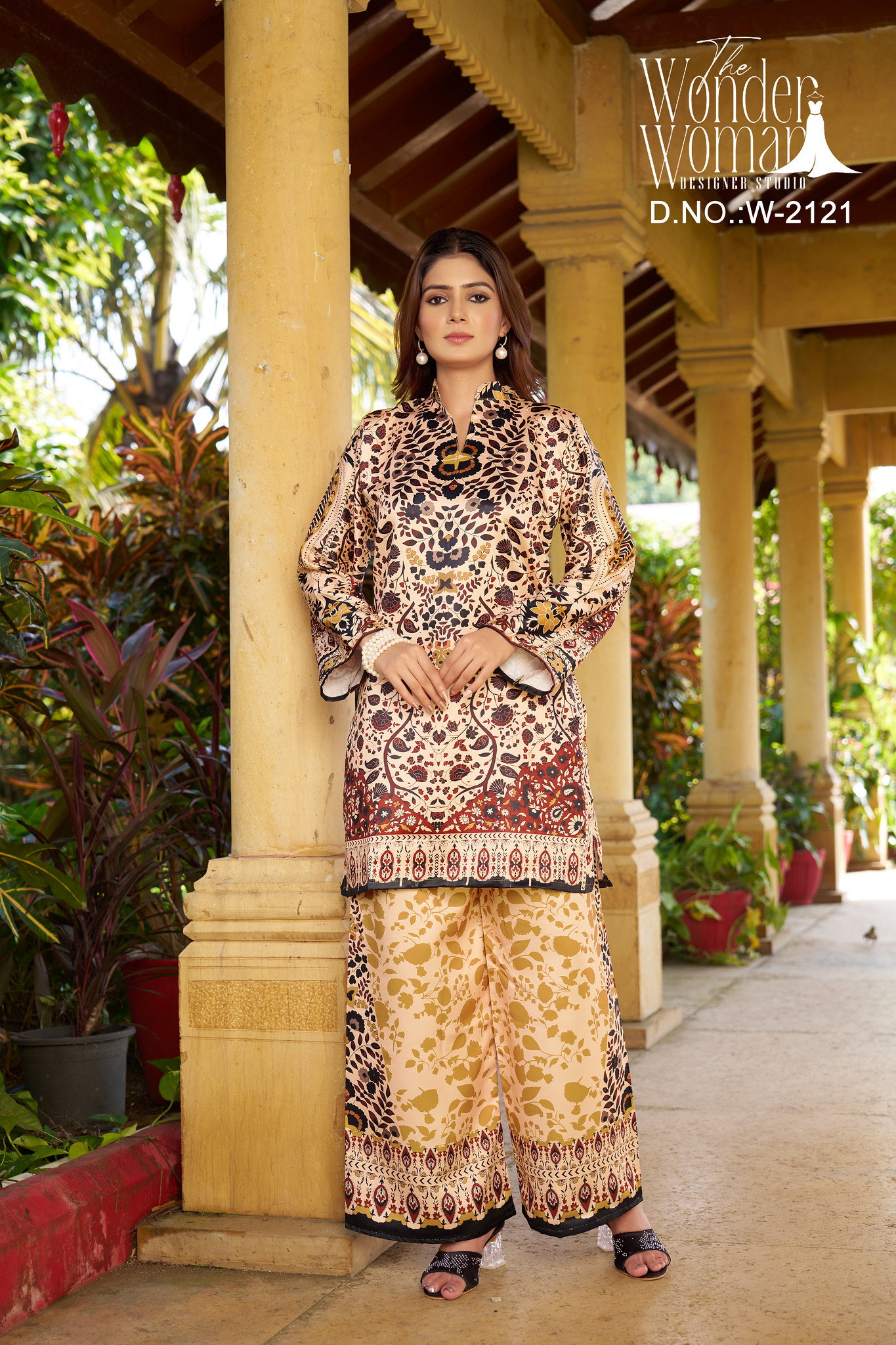 Wonder Women W 2021 Imported Satin Printed Co Ord Set