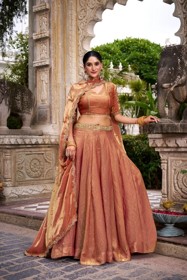 Lekha Yf 1440 Fendi Embroidery Thread Worked Designer Lehenga Choli