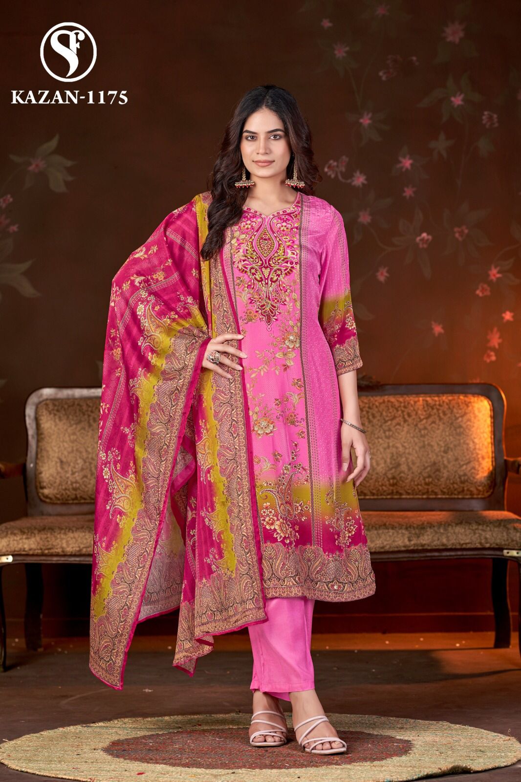 Swt Kazan Vol 11 Pure Viscose Crape Pakistani Print Readymade Suit