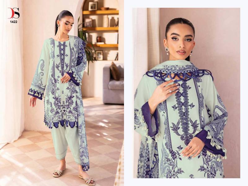 Deepsy Jade Bliss Lawn 25 Vol 3 Cotton Dupatta Cotton Pakistani Suits