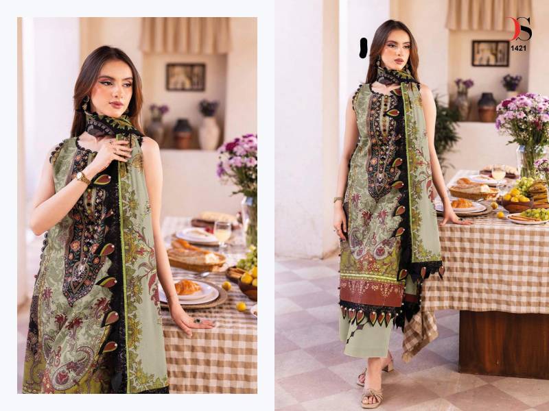 Deepsy Jade Bliss Lawn 25 Vol 3 Cotton Dupatta Cotton Pakistani Suits