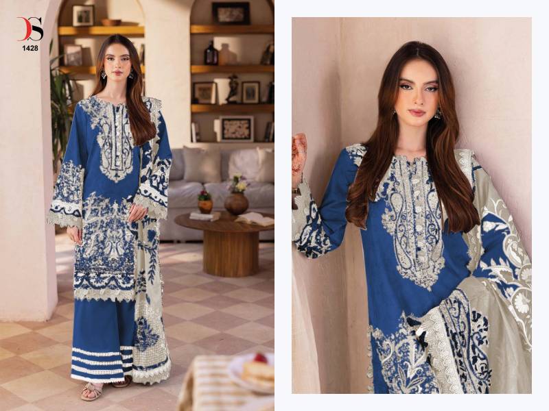 Deepsy Jade Bliss Lawn 25 Vol 3 Chiffon Dupatta Cotton Pakistani Suits